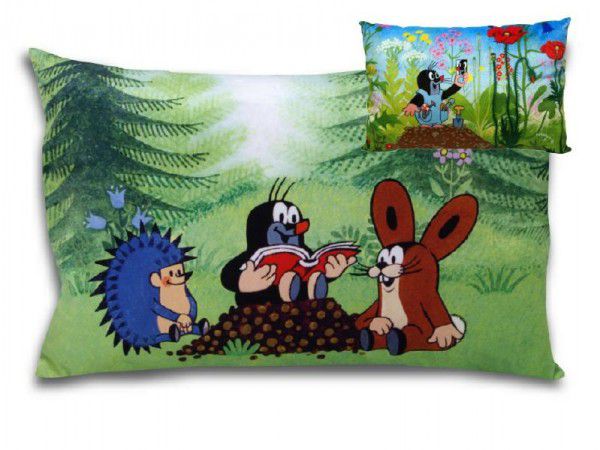 Polštář Krtek 45x30cm asst 2 druhy v sáčku 0+