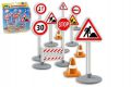 Dopravní značky plast 16cm 17ks v sáčku 2+