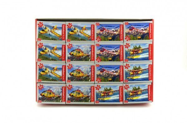 A-08521-LO Minipuzzle Letadla 54 dílků 16,5x11cm asst