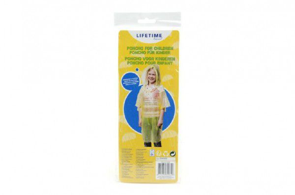 Pláštěnka dětské poncho polyethylen universální velikost v sáčku 10x26cm