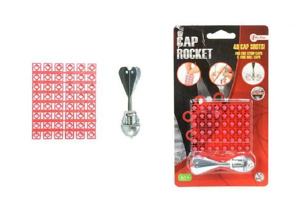 Raketa kov 7cm na kapsle 48 ran na kartě