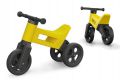 Odrážedlo FUNNY WHEELS 2v1 žluté výška sedadla nastavitelná 27/30cm nosnost 50kg 18m+