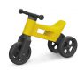 Odrážedlo FUNNY WHEELS 2v1 žluté výška sedadla nastavitelná 27/30cm nosnost 50kg 18m+