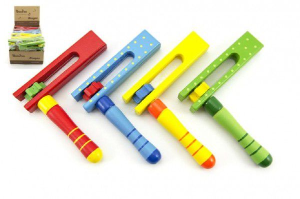 Teddies Řehtačka dřevěná 12 cm