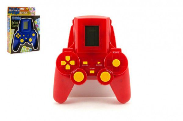 Digitální hra Brick Game Tetris hlavolam plast asst 2 barvy v krabici 17x23x5cm
