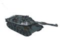 Tank RC plast 33cm M1A2 27MHz na baterie+dobíjecí pack se zvukem a světlem v krabici 40x15x19cm