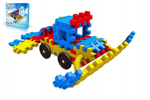 Stavebnice Blok Ski plast 116 dílků v krabici 35x34x5cm
