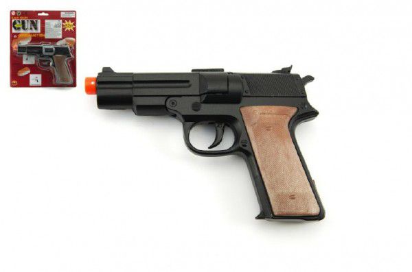 Pistole kapslovka kov 14cm 8 ran na kartě