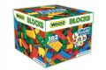 Kostky stavebnice pro kluky plast 102ks v papírové krabici 28x28x20cm Wader 12m+