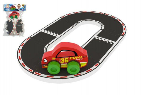Závodní okruh Racing Buddies + auto pěna 7ks v sáčku