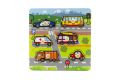 Vkládačka Moje první auta dřevo 6ks 22,5x22,5x2,5 cm 12m+ MPZ