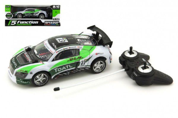 Auto RC 25cm plast zrychlující 1:18 na baterie 27MHz v krabici