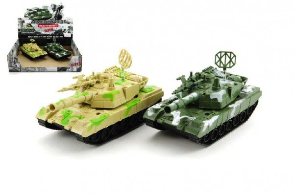 Tank plast 15cm na setrvačník asst 2 barvy 6ks v boxu