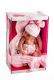 Panenka/miminko Arias vonící 33cm růžové pevné tělo v krabici