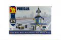 Stavebnice Dromader Policie Stanice+Auto 279ks v krabici 32x22x5cm