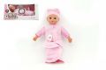 Miminko měkké tělo 30cm s doplňky na baterie se zvukem v krabici