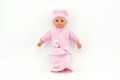 Miminko měkké tělo 30cm s doplňky na baterie se zvukem v krabici