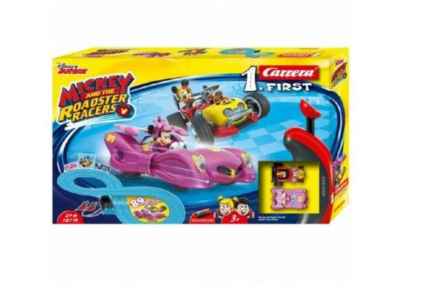 Carrera 1. First Mickey Racers Autodráha 2,4m plast na baterie v krabici 50x30x8cm