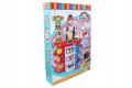 Hrací sada supermarket plast 38ks  51x27x78cm na baterie se světlem v krabici 49x76x12cm