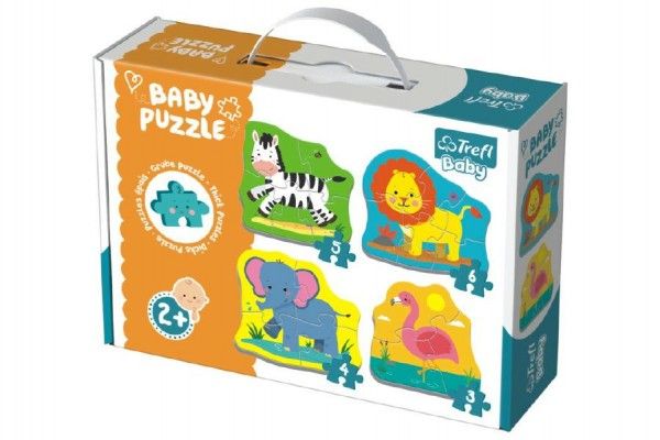 Puzzle baby Safari 4 ks v krabici 27 x 19 x 6 cm 2+