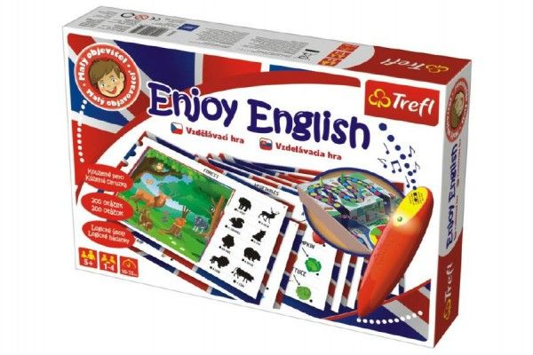 Malý objevitel Enjoy English + kouzelné pero společenská hra