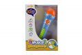 Teddies Plastový mikrofon s písničkami, na baterie, 25 cm