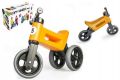 Odrážedlo oranžové FUNNY WHEELS 2v1 výška sedadla nastavitelná 28/31cm nosnost 50kg 18m+ v krabici