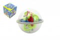 Hlavolam edukační koule 100 kroků plast 12 cm v krabičce