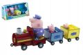 Prasátko Peppa vláček + 3 figurky plast v krabici 35x17x10cm