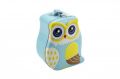Pokladnička Sova plech se zámkem 16cm