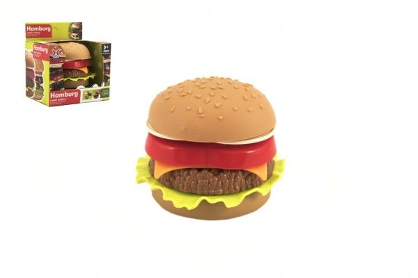 Hamburger plast skládací v krabičce 11 x 12 x 9 cm