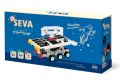 Stavebnice Seva  Vesmír Měsíční stroje plast 308ks v krabici 31x16x7cm