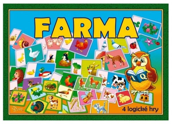 Farma 4 logické hry společenská hra v krabici 20 x 29 x 4 cm