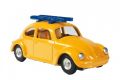 Auto VW brouk s lyžemi  žluté