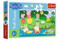 Puzzle Prasátko Peppa/Peppa Pig Prázdninová zábava 60 dílků
