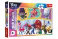 Puzzle Trolls world tour Šťastný svět Trollů 41x27,5cm 160 dílků v krabici 29x19x4cm