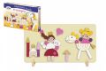 Magnetické puzzle Princezny v krabici 33 x 23 cm
