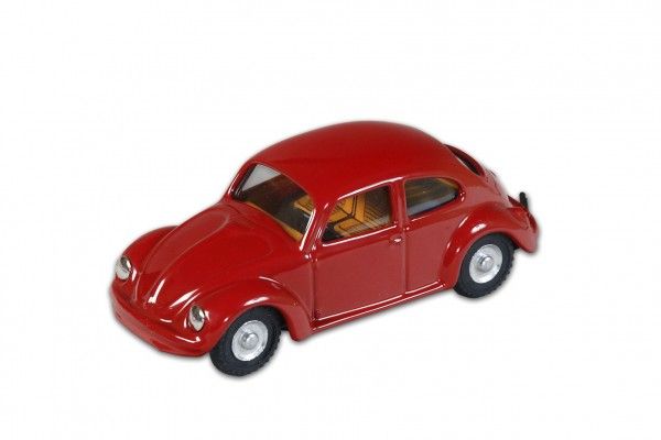 Auto VW brouk 1200 červený kov 11cm