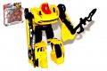 Transformer auto/robot plast 15cm s doplňky 4 druhy v krabici 23x25x5cm