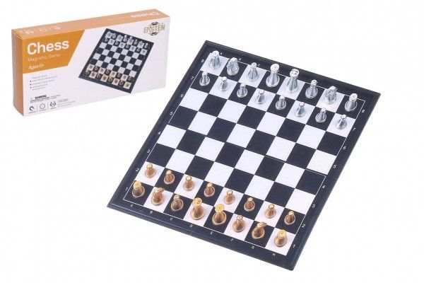 Šachy magnetické společenská hra v krabičce 20x10x4cm