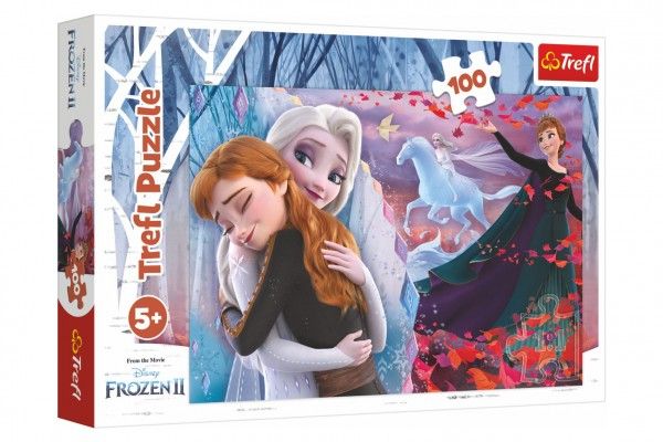 Puzzle Navždy spolu Ledové království II/Frozen II 100 dílků