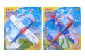 Letadlo na natáhnutí pěna 26 x 22 cm 3 barvy na kartě