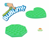 Bubble pops - Praskající bubliny silikon svítící ve tmě antistresová spol. hra 12,5x12,5cm v sáčku