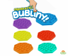 Bubble pops - Praskající bubliny silikon antistresová spol. hra  6 barev 12,5x12,5cm v sáčku