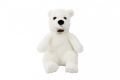 Medvěd sedící polární plyš 15x25x19cm 0+