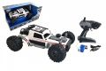 Auto RC buggy vypouštějící páru plast 38cm bílé 2,4GHz na bat. + dobíjecí pack v krabici 55x26x30cm