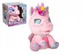 Můj interaktivní jednorožec plyš 25cm růžový na baterie se zvukem v krabici 26x29,5x19cm 18m+