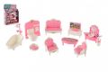 Nábytek pro panenky plast na kartě 24x31x7cm