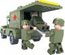Stavebnice Dromader Vojáci Auto 185 ks, 22 x 15 x 4,5 cm