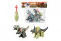Dinosaurus šroubovací 2ks plast 18cm se šroubovákem